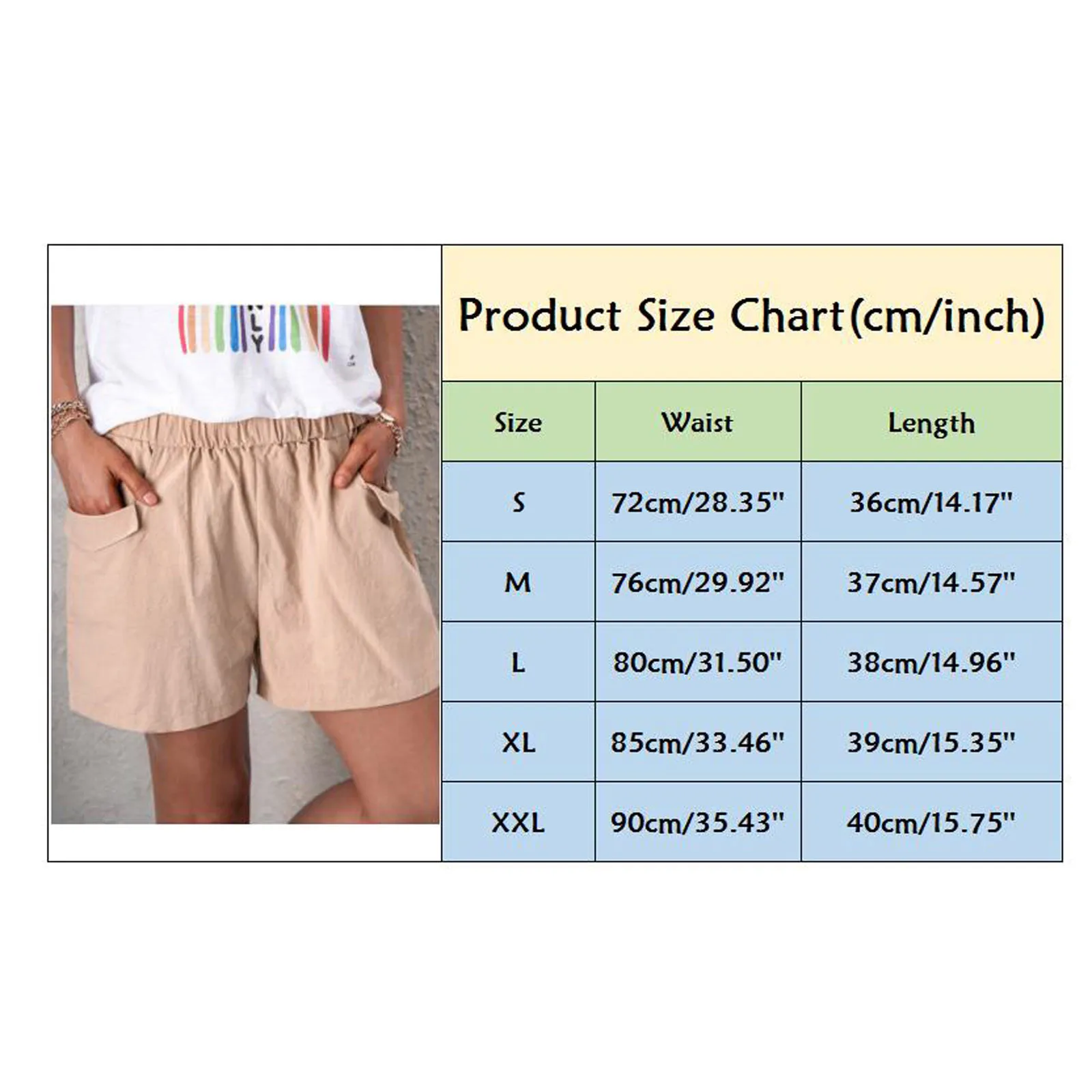 

Casual Shorts Women Summer Elastic Waist Short Pants Loose Solid Color Soft Cotton Femme Street Plus Size Shorts For Ladies P1