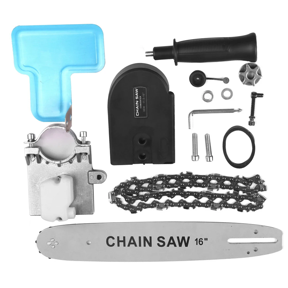 

Chain Saw Attachment Converter Adapter 16 Inch For 100mm Electric Angle Grinder Woodworking Tools 2021 New