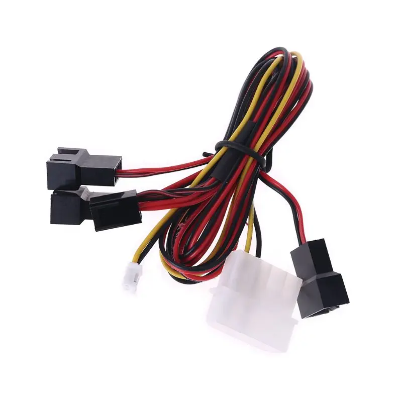 

3 Channels Fan Hub 1 Knob Cooling Fan Speed Controller for Cpu Case Hdd Vga Pwm Fan Pci Bracket Power By 12V Fan Control