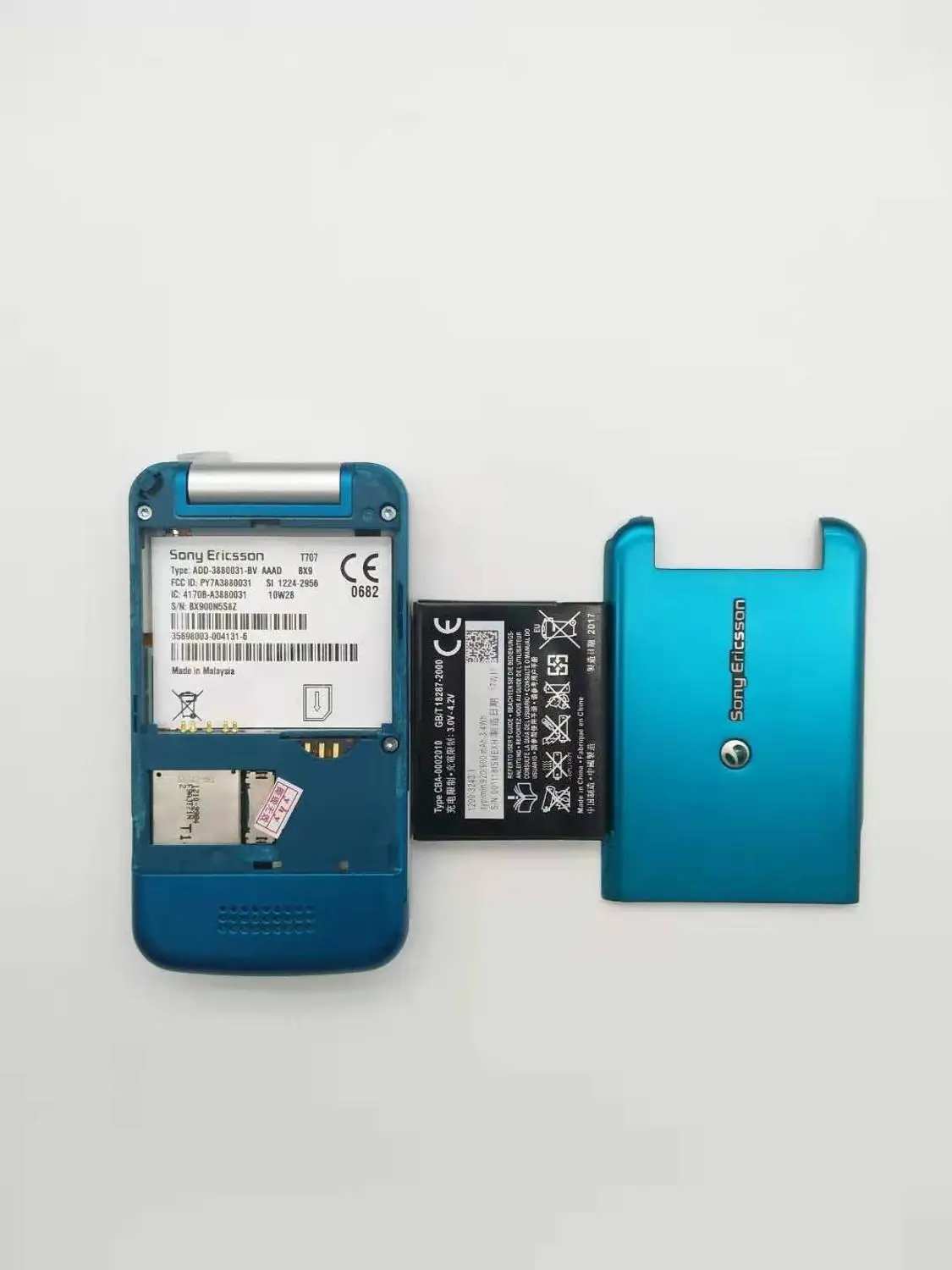 Разблокированный мобильный телефон sony Ericsson T707 3g смартфон Bluetooth флип сотовый телефон