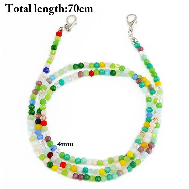 

Multicolor Women Bead Eyeglass Chain Anti-Skid Sunglass Strap Eyewear Cord Reading Glasses Holder Fashion Spectacle Chains