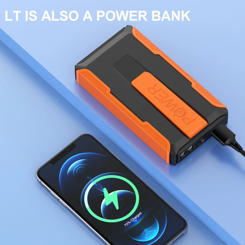 $282.75 30000mAh Car Jump Starter Emergency Power bank 1200A Portable battery charger 12V Truck 3.0L/6.0L Auto Booster Starting Device
