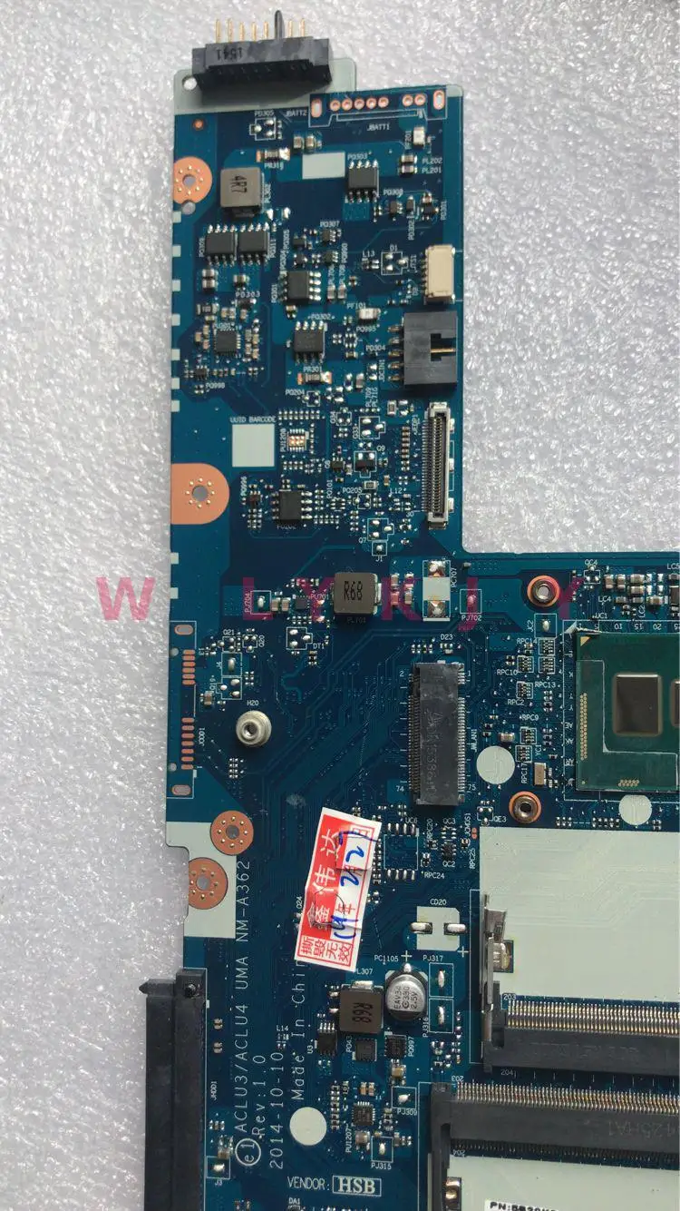 Материнская плата KTUXB ACLU3 / ACLU4 UMA NM-A362 для Lenovo G50-80 материнская ноутбука Процессор i3