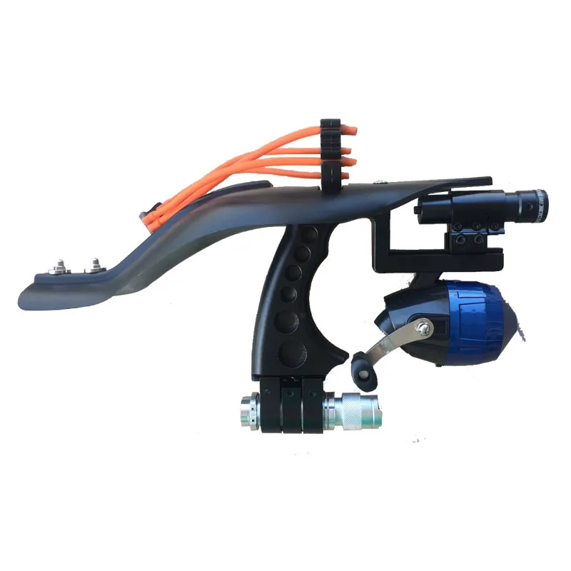 Slingshot охотничий лук катапульты алюминиевая Рыболовная катушка