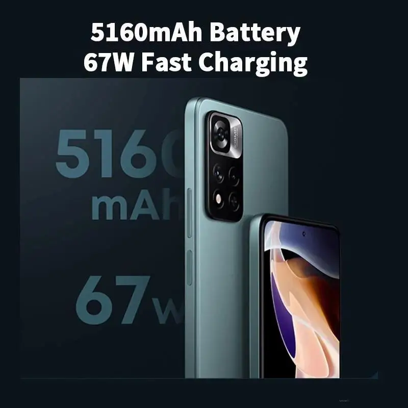 Najtaniej Globalny ROM Xiaomi Redmi Note 11 Pro Smartphone 128/256GB Dimensity 920 Octa Core 5160mAh Bateria 67W Szybkie ładowanie Kamera 108MP
