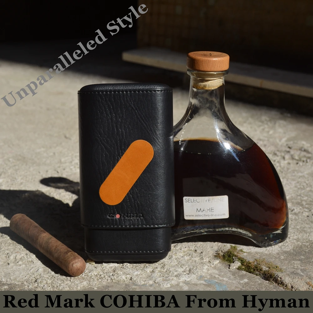 Оригинальный Креативный дизайн 100% чехол для черной сигары COHIBA блестящий