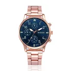 Мужские спортивные часы Migeer из розового золота, кварцевые наручные часы из нержавеющей стали, мужские часы