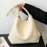 women soft leather handbags high quality large capacity tote female sac casual bags set vintage shoulder bags simple hand bag