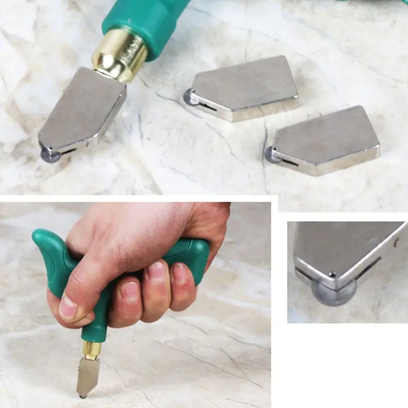 

Handheld Glass Cutter Wheel Divider Opener Breaker Hand Grip Tile Cutter Mirror Quick Opening Set Portable and Durable