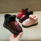 2021 год, короткие зимние дождевые сапоги Spiderman для детей, мальчиков и девочек, кожаная обувь в английском стиле, для больших мальчиков, Новый ограниченный продукт,