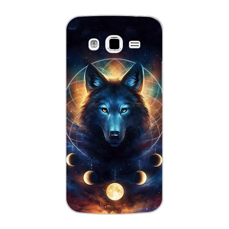 Чехол для телефона samsung Galaxy Grand 2 Duos G7100 G7105 G7106 G 7106 SM-G7102 G7102 G 7102 крышка мультфильм волк Роза телефон оболочка HD