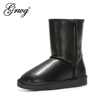 high quality genuine cowhide leather australia classic snow boots women boots warm winter shoes for women