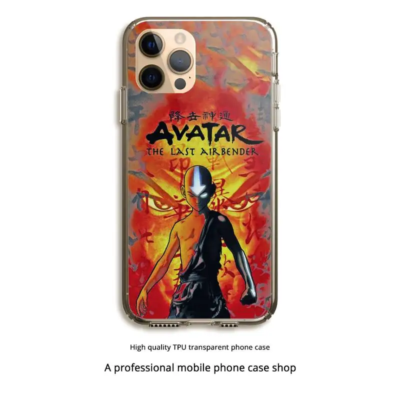 

Avatar The Last Airbender Phone Case Clear Cover For Iphone 5 6 7 8 11 12 Plus XR X XS SE2020 11/12PRO Max Transparent Cases