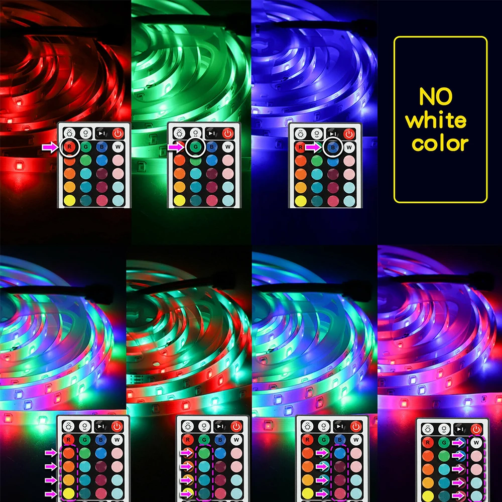 3528 RGB светодиодный ленточный светильник 300 LED 5 м DC12V водонепроницаемый