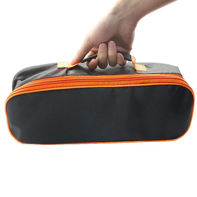 

Organizer Storage Case Durable Zipper Closure Practical Vacuum Cleaner Tool Bag Wear Resistant Black Portable Pouch Accessory