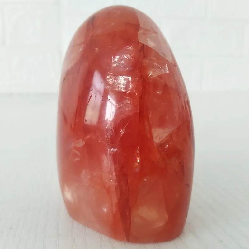 Высокое качество натуральный камень красный гематоидный кварцевый дисплей