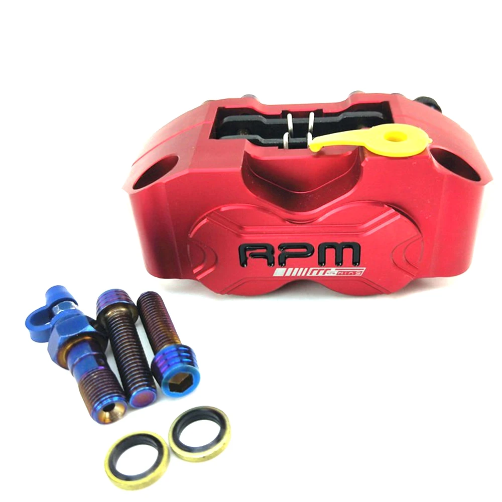 

Суппорт дискового тормоза RPM, передний 4-поршневой тормозной насос мотоцикла, 82 мм, крепление для Yamaha Kawasaki Scooter RSZ JOG FORCE Dirt Bike