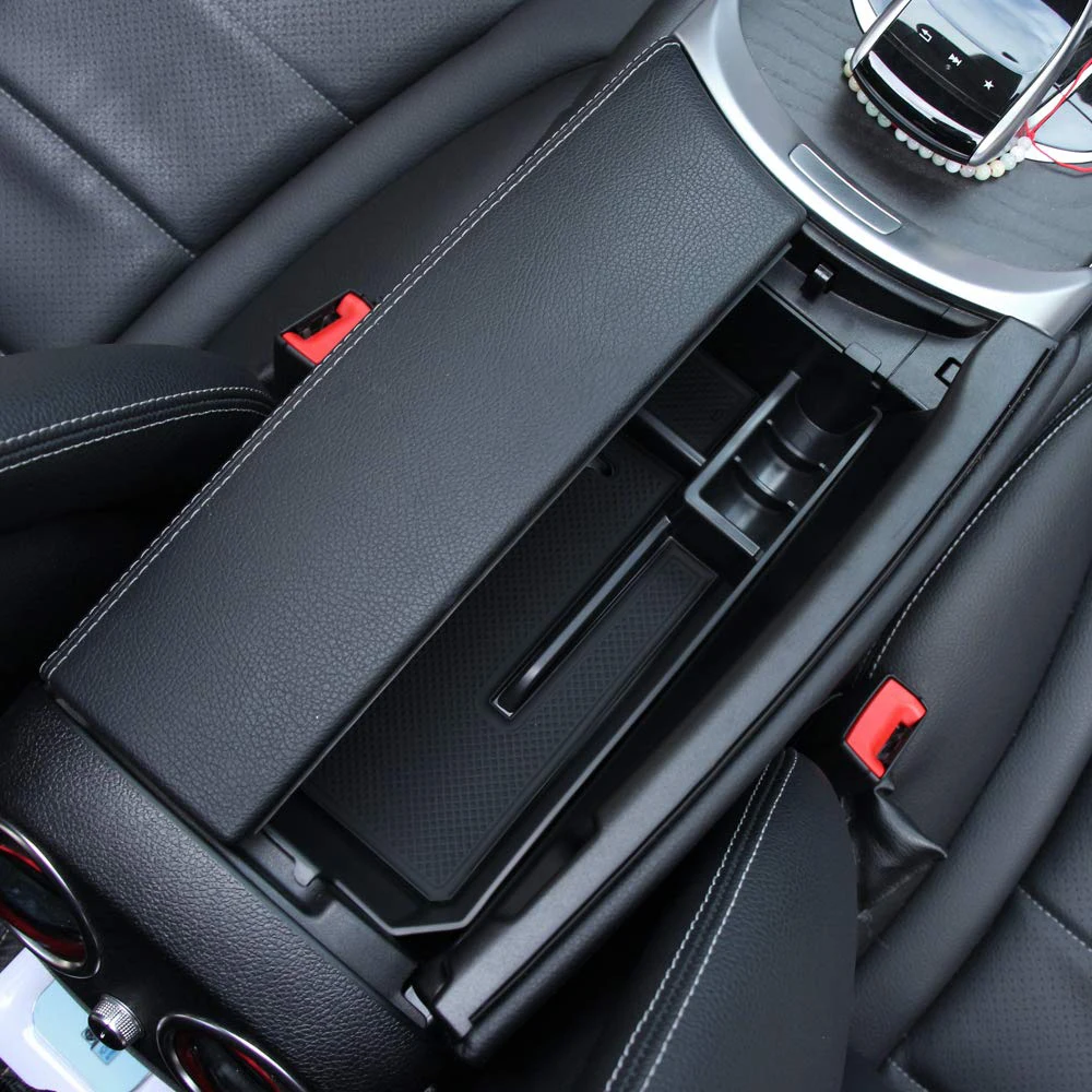 Ящик для хранения Mercedes Benz C GLC Class W205 C180 C200 C260 C300 GLC200 GLC260 GLC300 лоток перчаток