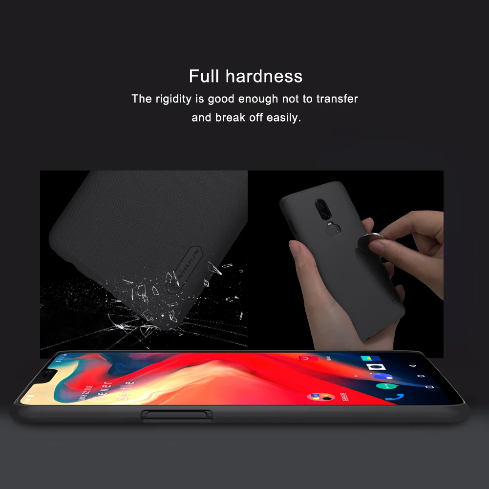 OnePlus 6 1 + Чехол 28 &quotNILLKIN Супер Матовый ПК жесткая задняя крышка для телефона One Plus