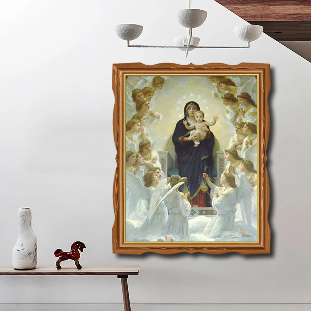 Virgin Mary by Da Vinci настенные художественные картины холст с печатью постера живопись, каллиграфия декоративная картина для гостиной дома