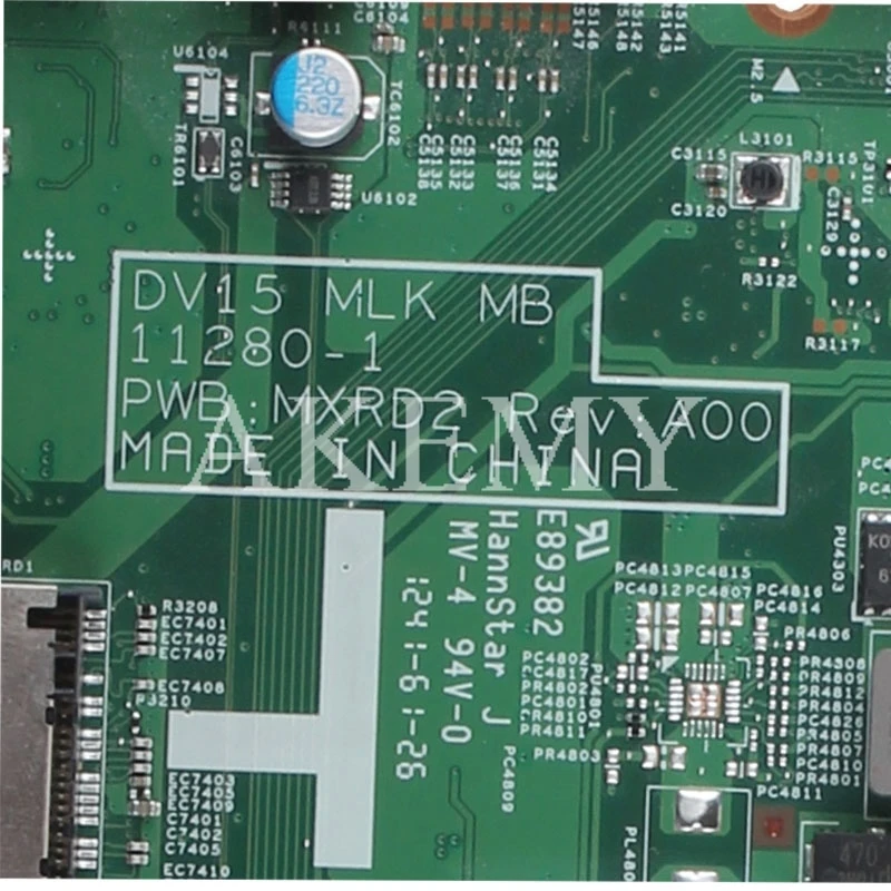 

For DELL 3520 DV15 MLK MB 11280-1 PWB:MXRD2 REV:A00 laptop motherboard For DELL INSPIRON 3520 HM75 Test