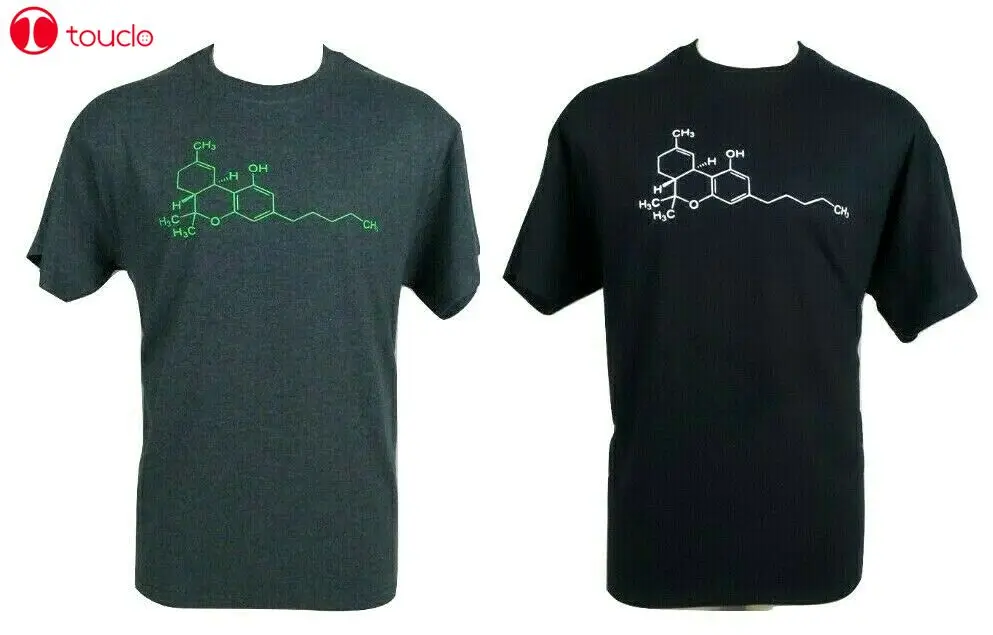 

Thc Molecule T-Shirt Cannabis Weed Marijuana Leaf Pot 420 S-2Xl Unisex Women Men Tee Shirt