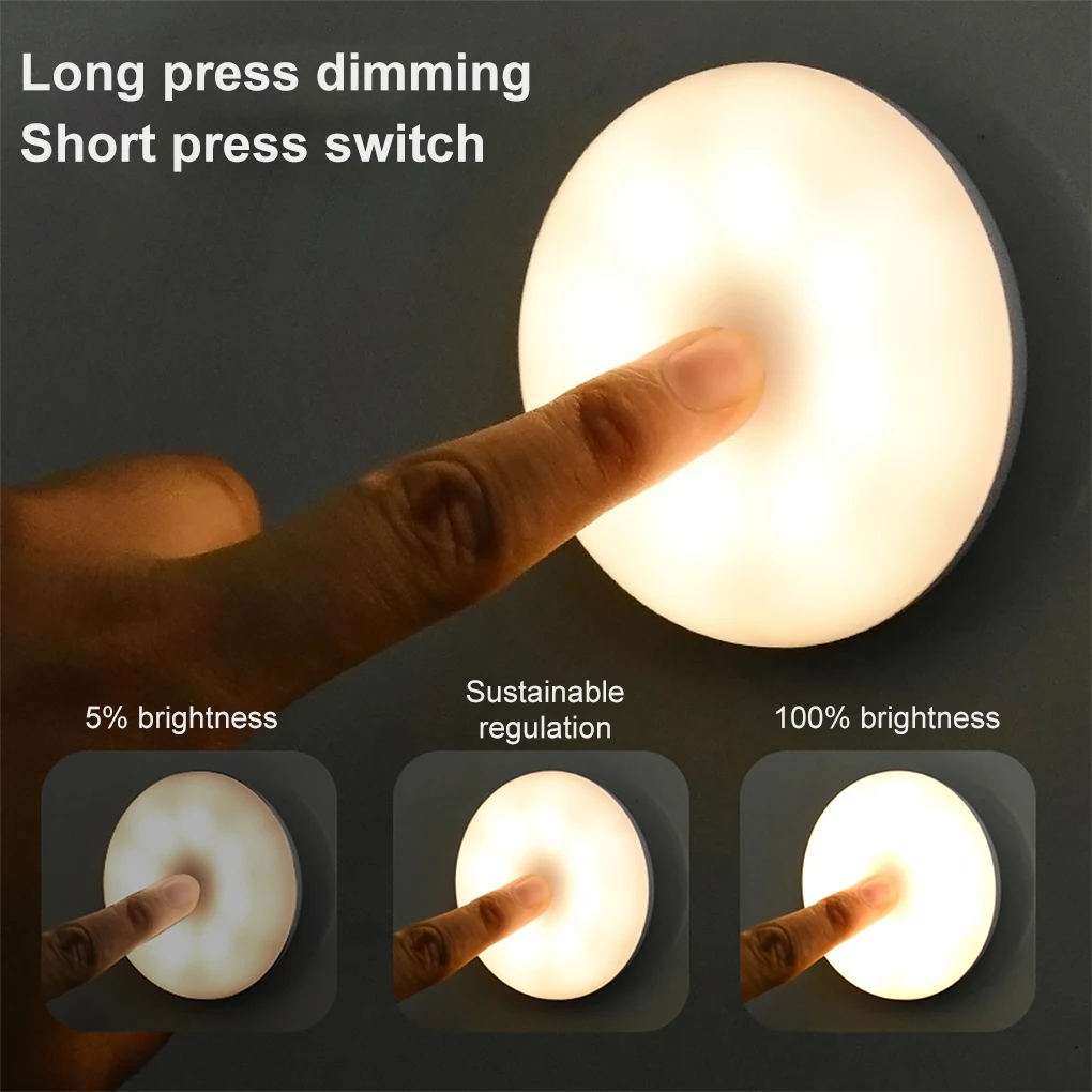 

Night Light Smart Motion Sensor LED Night Lamp Battery Operated WC Bedside Lamp For Room Hallway Pathway Toilet Stairs