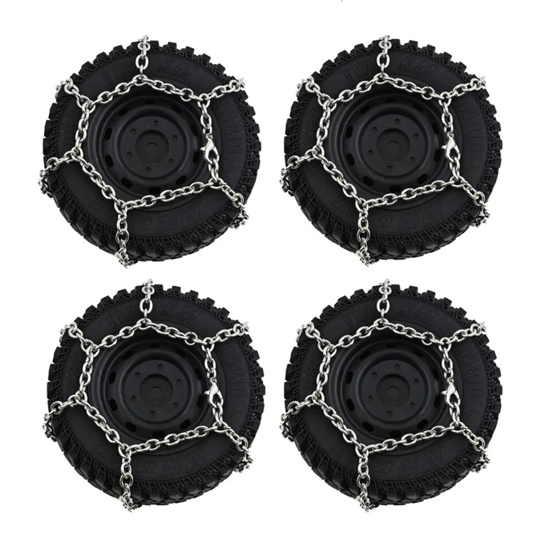 

for MN86S MN86KS MN86 MN86K MN G500 4Pcs Wheel Tires Tyre with Snow Chain Sponge Foam 1/12 RC Car Upgrade Parts