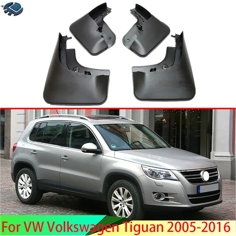 

For VW Volkswagen Tiguan 2005-2016 4PCS Mud Flaps Splash Guards Fender Mudguard Kit Mud Flap Splash Guards Mudguard Car styling
