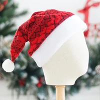 merry christmas hat plush knitted beanie caps new year hat snowman elk santa claus hats for children adult xmas gift decoration