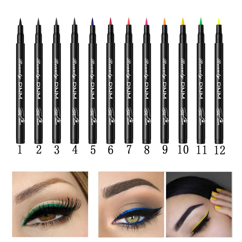 Специализированный макияж водостойкая неоновая цветная жидкая подводка для