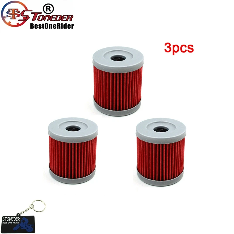 3pcs STONEDER масляный фильтр для SUZUKI AN400 150 125 UX150 UX125 UH200 UH125 AN400 GZ125 LTZ90 DR125SM DF9.9MS DF15MS UC150 GS125 - Цвет: 3pcs