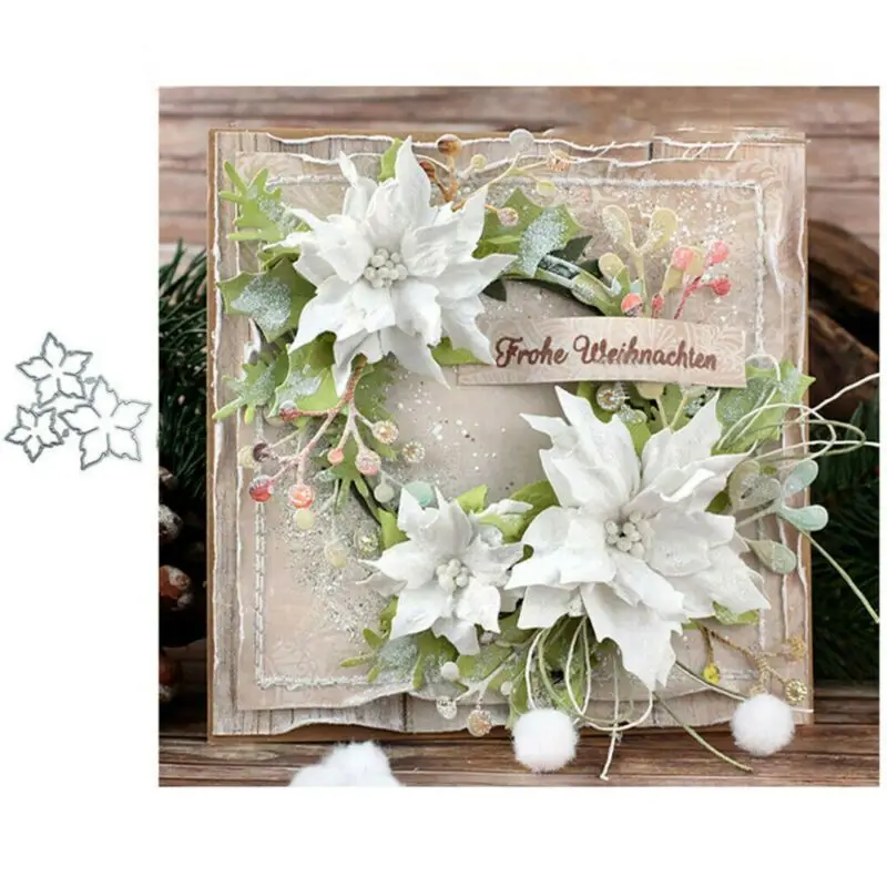 Scrapbooking Decorative Embossing Flower Metal Cutting Dies Cutter Stencils Photo Album Decor Card Making DIY Crafts | Дом и сад