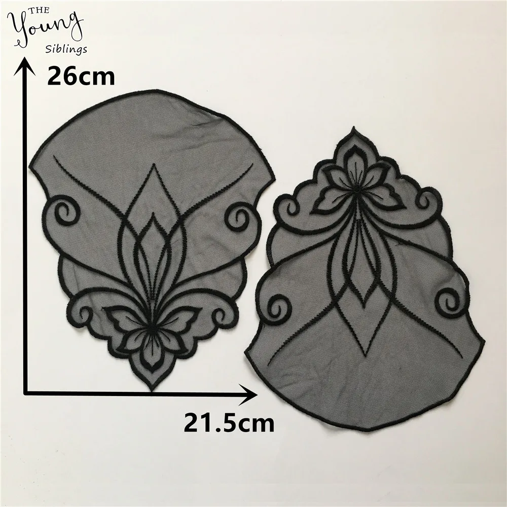 Новое поступление черная ткань искусственное шитье Аксессуары для платья сделай