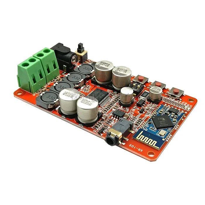 Плата цифрового усилителя TDA7492P 50 Вт + чип CSP8635 Bluetooth 4 0 аудиоресивера BT детали