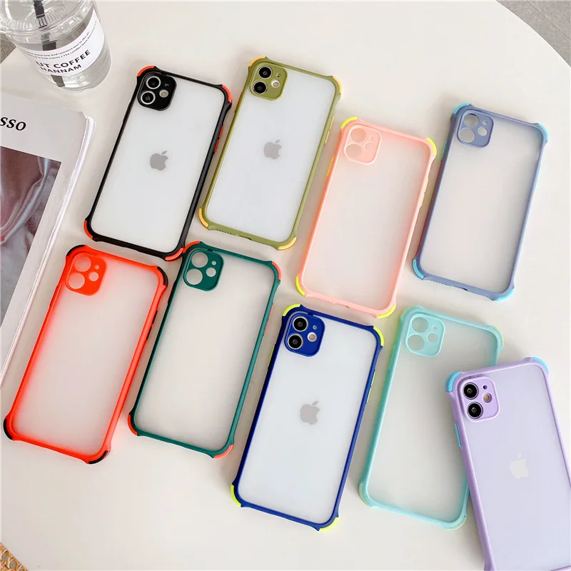 surface matte phone case for iphone 12 mini 11 pro max x xs xr 7 8 6 6s plus se 2020 coque soft silicone shockproof impact cover free global shipping