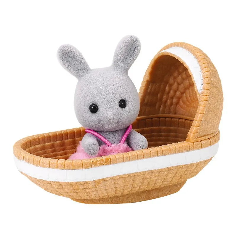 Sylvanian Families игрушка Sylvanian Families Кролик Младенец и Колыбель девичий игровой домик кукла 4558