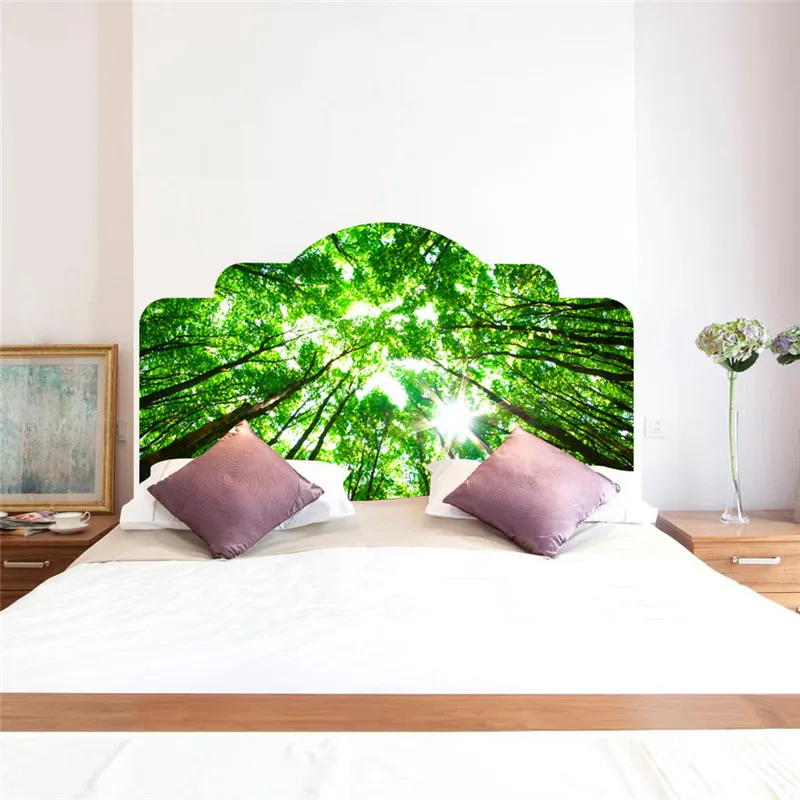 Обои с изображением леса свежий жизни на постельной голове плакат для украшения