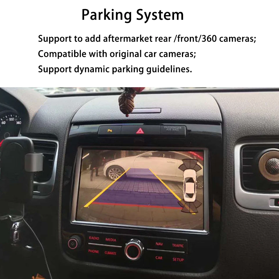 WIFI Wireless iPhone CarPlay Android Auto For VW Phaeton 2009-2016 RNS810 Apple Car Play Mirror Link Multimedia Video Interface |