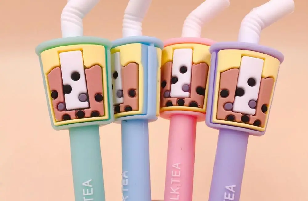 Корейская креативная гелевая ручка с молочной чашкой милая мультяшная