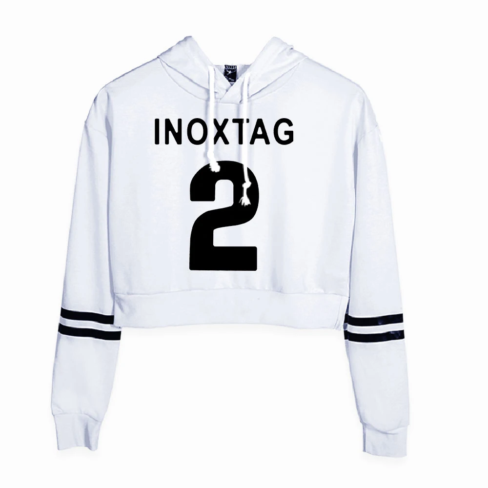 

WAWNI Inoxtag High Waist Sweatshirt Fashion High Waist Sweatshirts Casual Style Harajuku Sexy Hoodies 2021 Hoodies New Tops