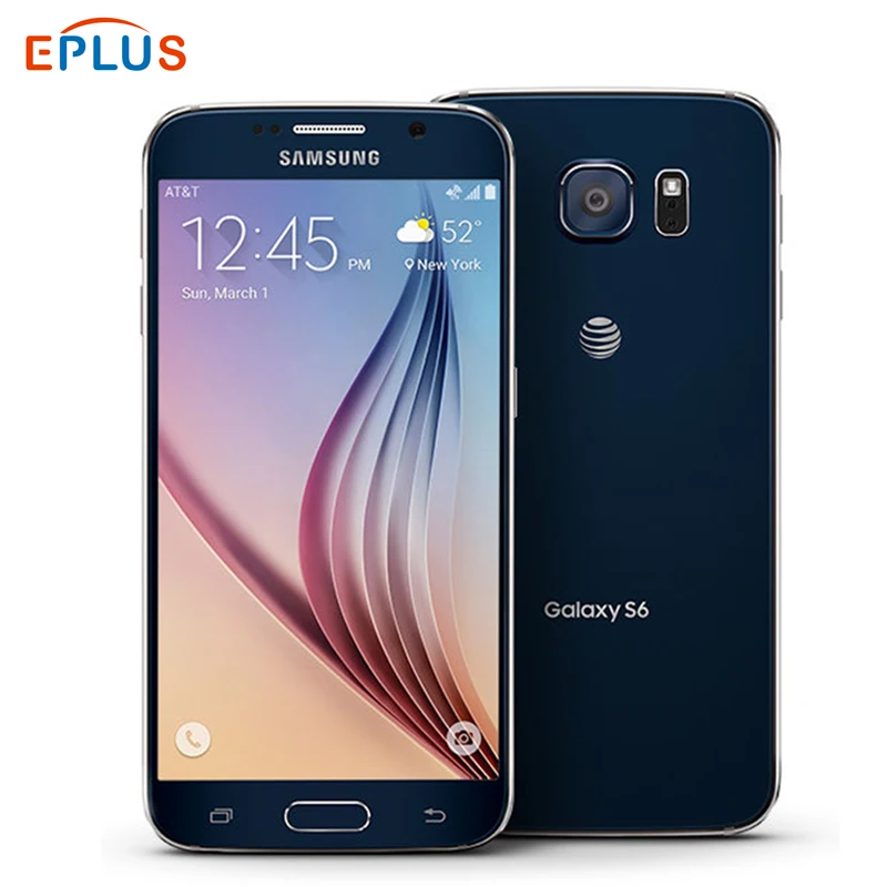 at& T версия samsung Galaxy S6 G920A 64 Гб мобильный телефон 3 ГБ ОЗУ 32 ГБ/64 Гб ПЗУ Восьмиядерный NFC 4G смартфон