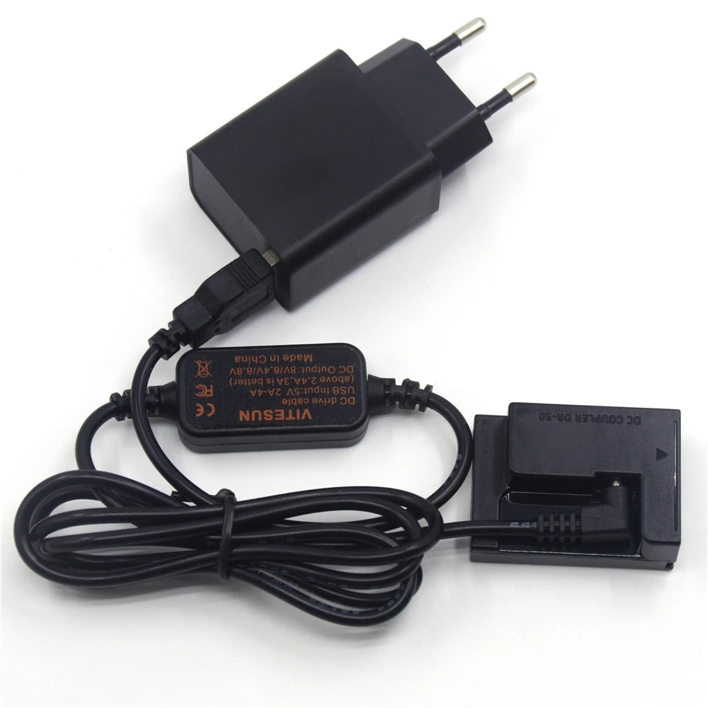 Внешний аккумулятор CB-2LZE USB-кабель + переходник DR-50 NB-7L NB7L поддельная батарея