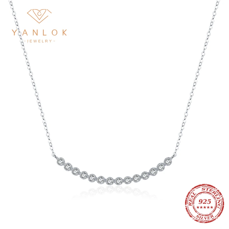 

Женское ожерелье из серебра 925 пробы с фианитом