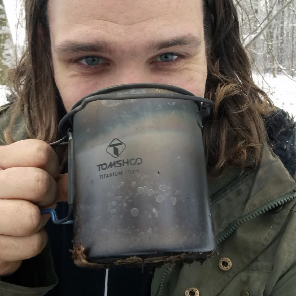 TOMSHOO 3 шт. титановая чашка для воды кружка набор легкая походный горшок пикника