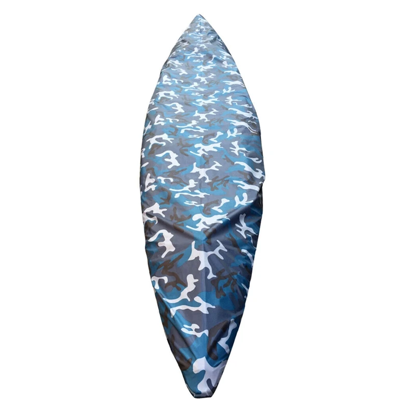 

Kayak Canoe Waterproof Cover Storage Dust Cover Sunblock Shield with Fishing Vertical 3 Link Rod Holder Organiser