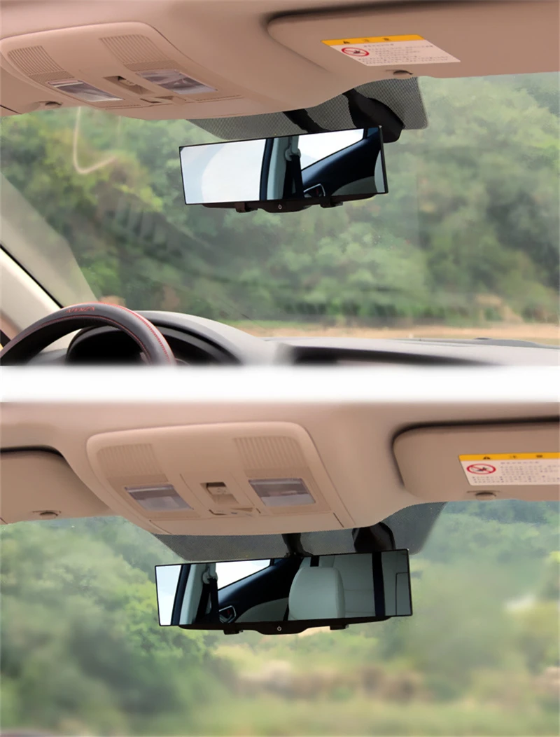 

300mm Auto HD Assisting Mirror Large Vision Anti-glare Proof Angle Panoramic Car Interior Blu-ray mirror Rearview Mirror
