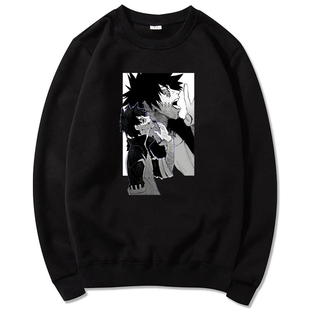 

Японское аниме My Hero Academia Harajuku Модный свитшот с круглым вырезом шикарный Dabi хип-хоп