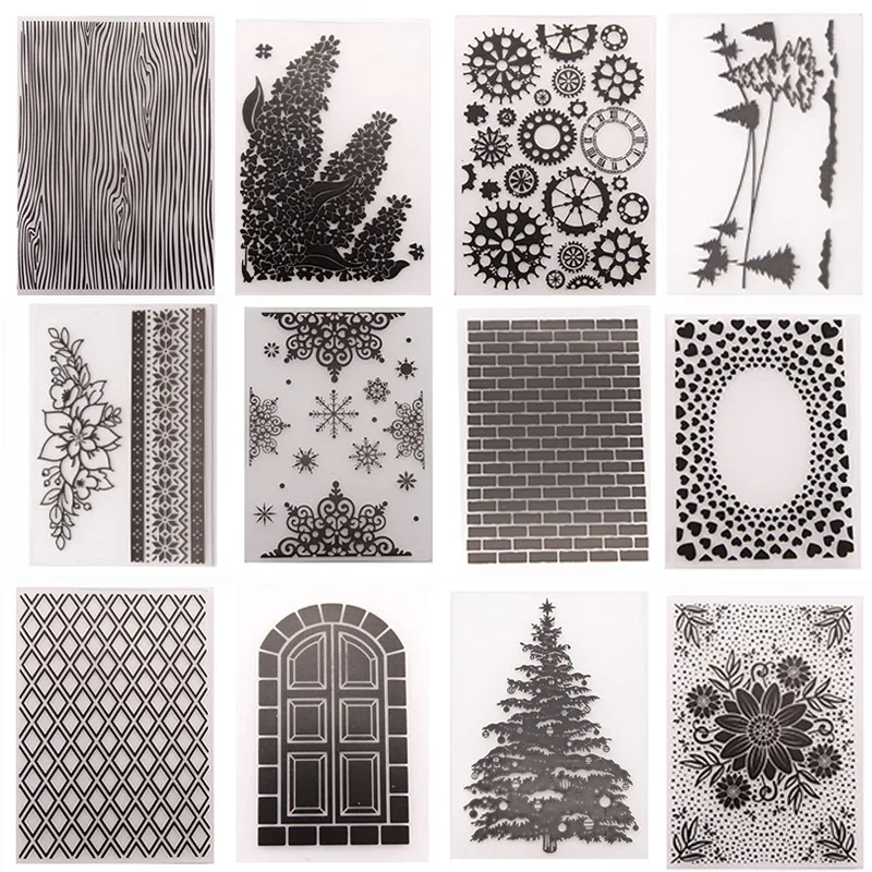 

26 styles Plastic Embossing folder Christmas Template for DIY Scrapbooking Craft Photo Album Card Holiday Handmade Decoration