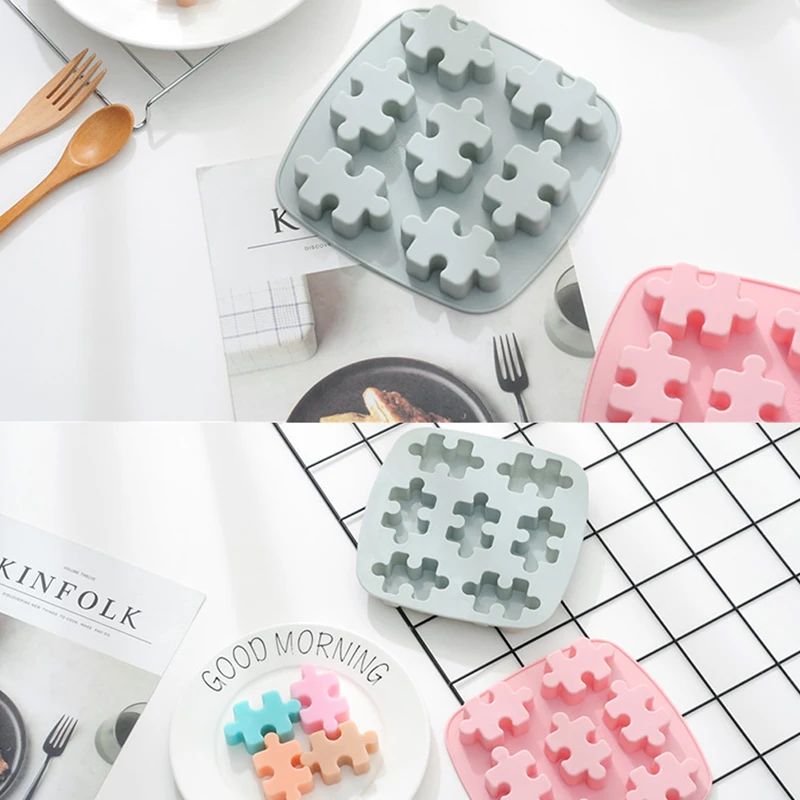 

Silicone Mold ice Tray Mold Jigsaw Chocolate Mold DIY Resin Mold Cake Decorating